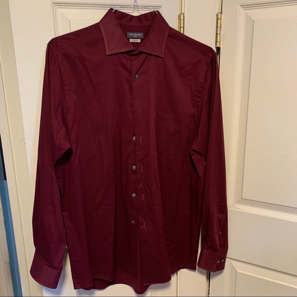 Van Heusen Burgundy button down